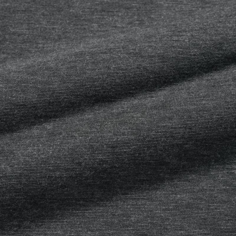 Grey Uniqlo Heattech Crew Neck Long-sleeve Men T Shirts | 7250486