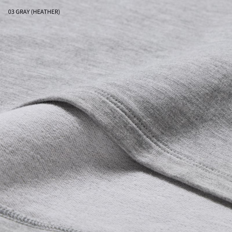 Grey Uniqlo Heattech Extra Warm Cotton Crew Neck Men T Shirts | 8162111