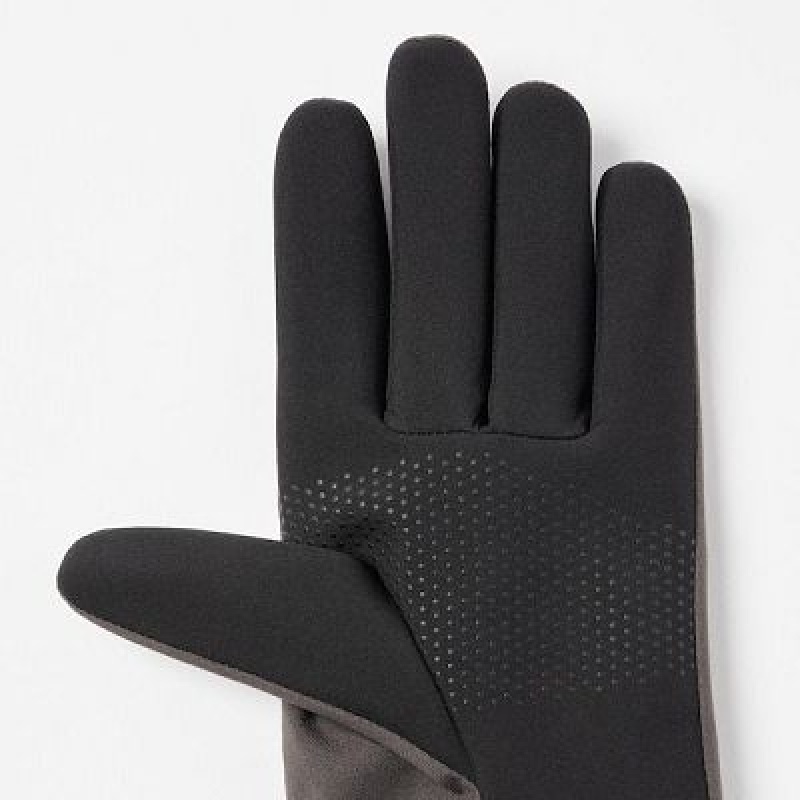 Grey Uniqlo Heattech Lined Function Women Gloves | 2357509