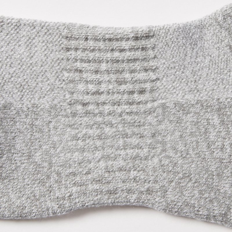 Grey Uniqlo Heattech Pile Short Men Socks | 4220972