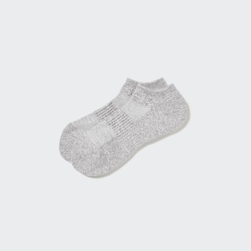 Grey Uniqlo Heattech Pile Short Men Socks | 4220972
