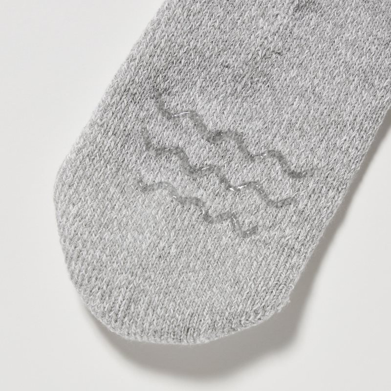 Grey Uniqlo Heattech Soft Pile Heather Men Socks | 5075177