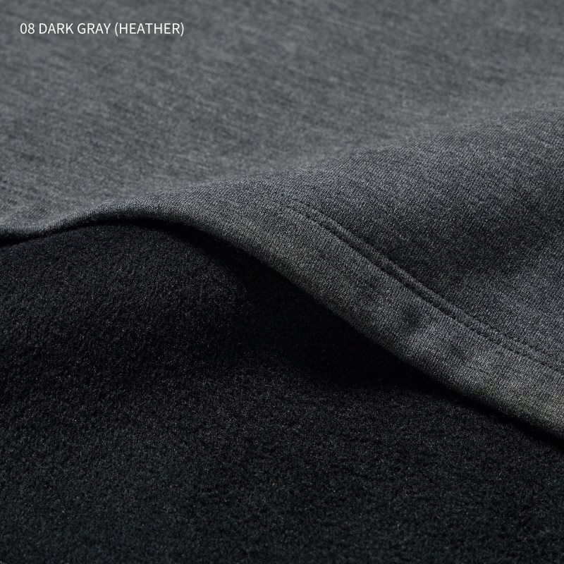Grey Uniqlo Heattech Ultra Warm Crew Neck Men T Shirts | 9613969