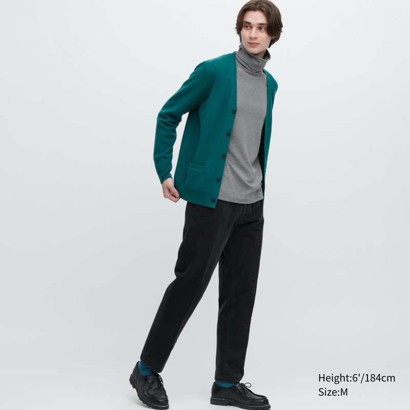 Grey Uniqlo Heattech Ultra Warm Turtleneck Long-sleeve Men T Shirts | 1169224