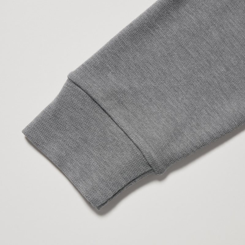Grey Uniqlo Heattech Ultra Warm Turtleneck Long-sleeve Men T Shirts | 1169224