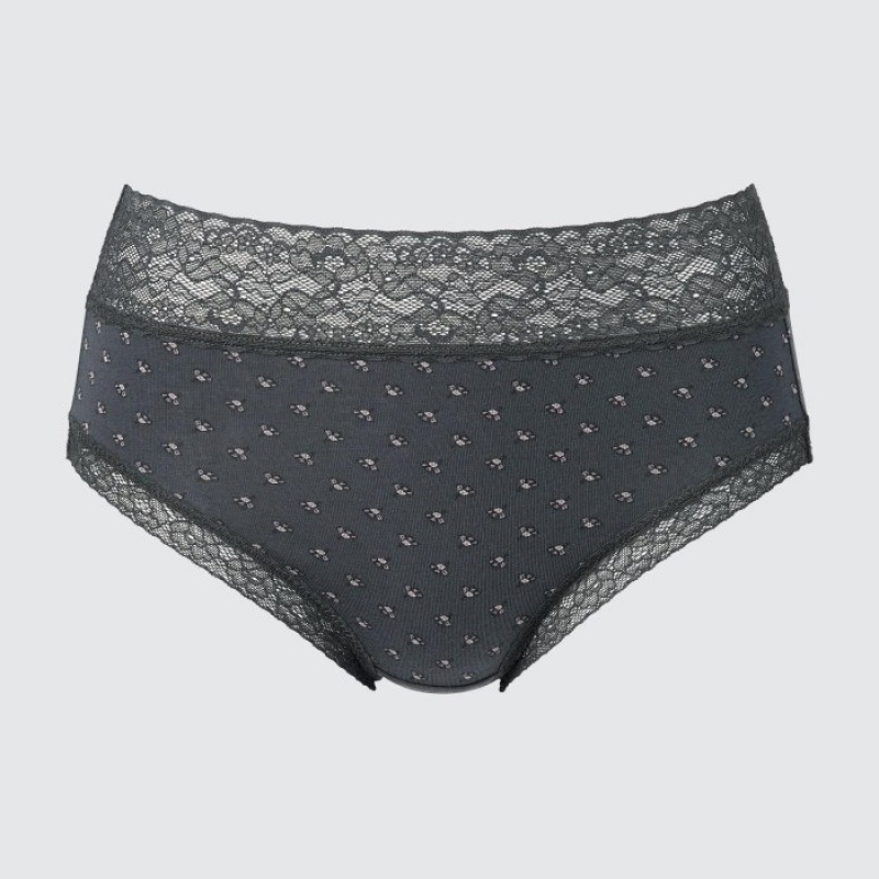 Grey Uniqlo High-Rise Women Briefs | 5798649