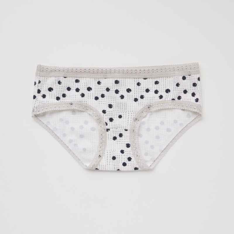 Grey Uniqlo Hip Huggers Women Briefs | 3426692