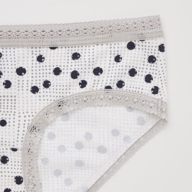 Grey Uniqlo Hip Huggers Women Briefs | 3426692