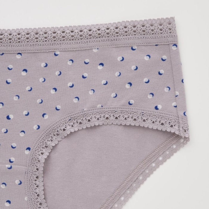 Grey Uniqlo Hip Huggers Women Briefs | 7669671