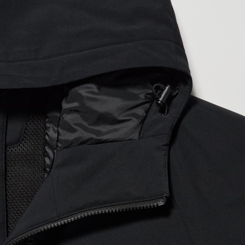 Grey Uniqlo Hybrid Down 3d Cut Men Parka | 2001692