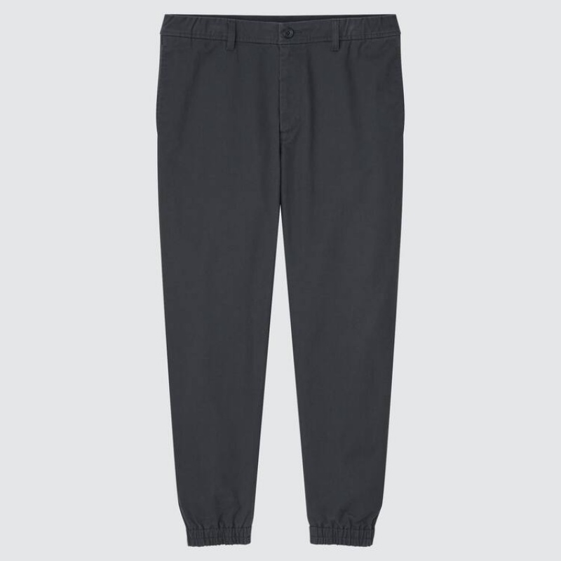 Grey Uniqlo Joggers Men Pants | 1882602