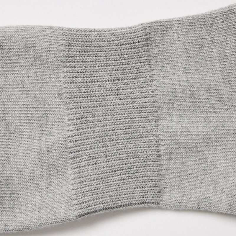 Grey Uniqlo Layered Short Men Socks | 5554461