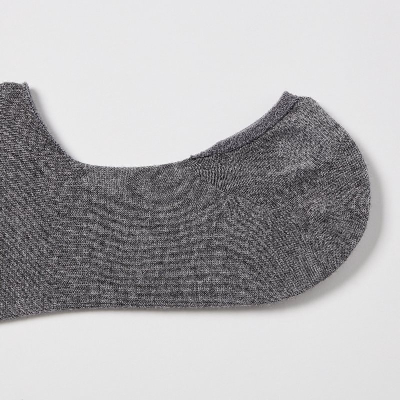 Grey Uniqlo Low Cut Men Socks | 8550019