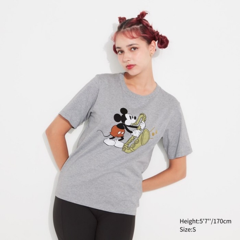 Grey Uniqlo MAGIC FOR ALL FOREVER UT Short-Sleeve Women T Shirts | 7226423