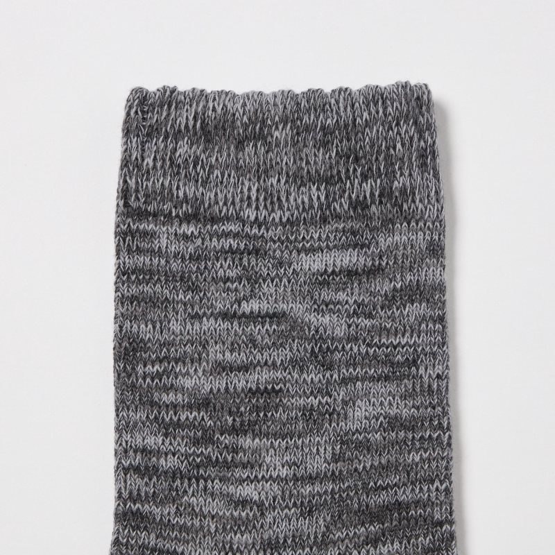 Grey Uniqlo Melange Half Men Socks | 9913147