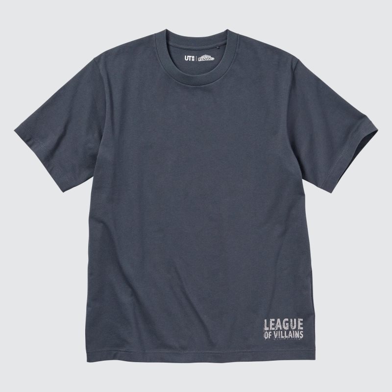 Grey Uniqlo My Hero Academia Ut Short-sleeve Graphic Men T Shirts | 8874487