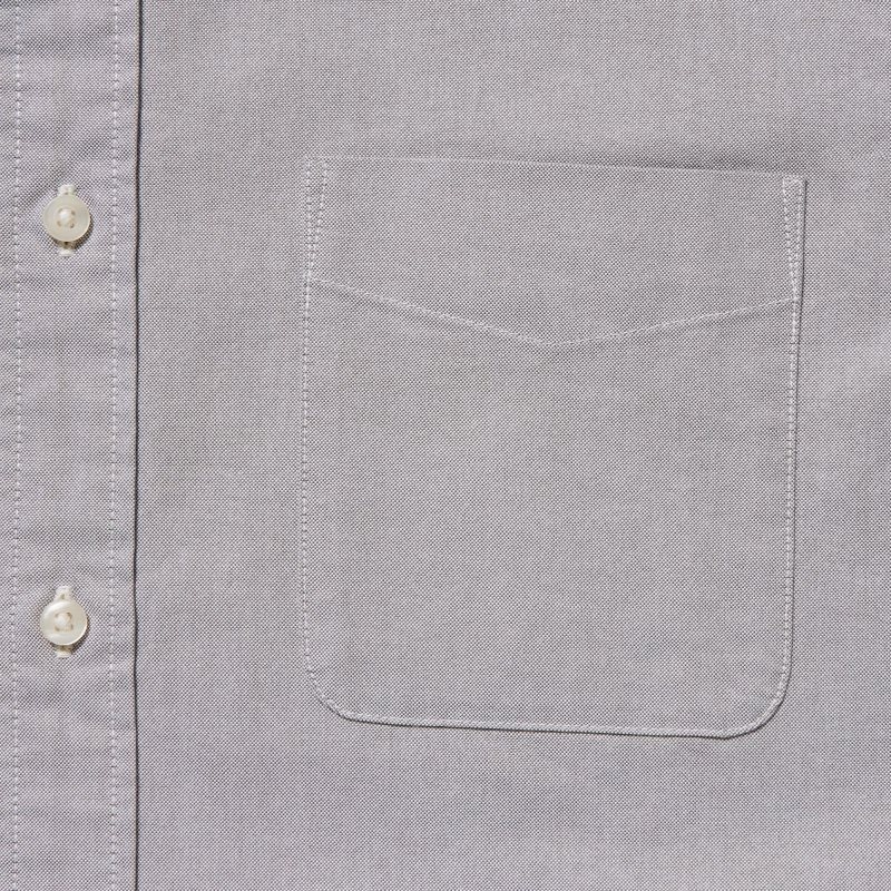 Grey Uniqlo Oxford Slim-fit Long-sleeve Men Shirts | 1226634