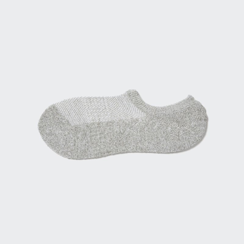 Grey Uniqlo Pile Low Cut Men Socks | 8815380