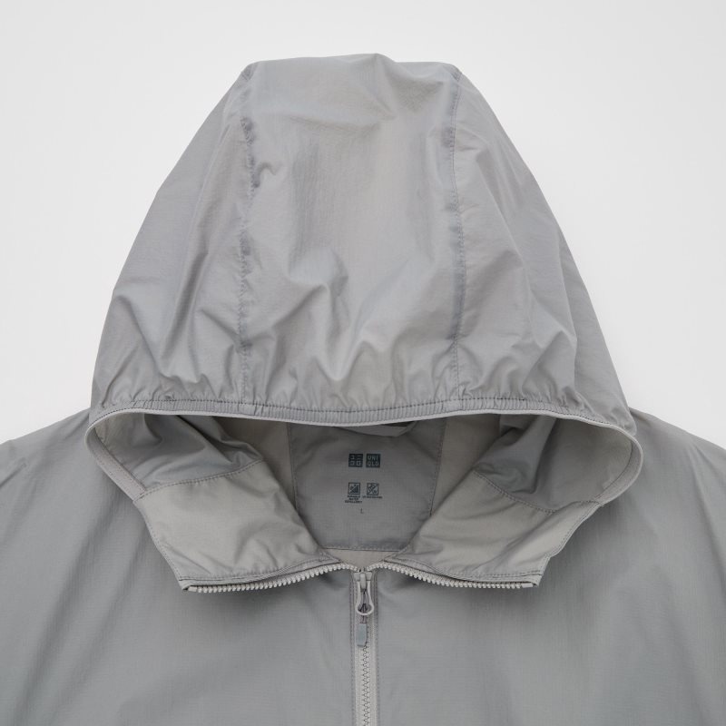 Grey Uniqlo Pocketable Uv Protection 3d Cut Men Parka | 1402906