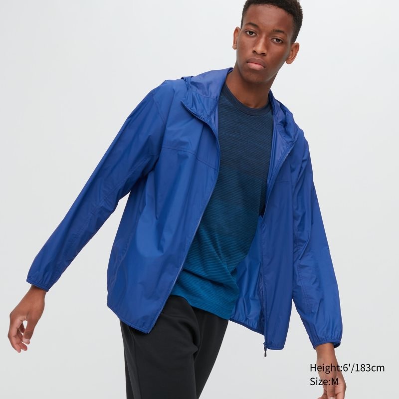 Grey Uniqlo Pocketable Uv Protection 3d Cut Men Parka | 1402906