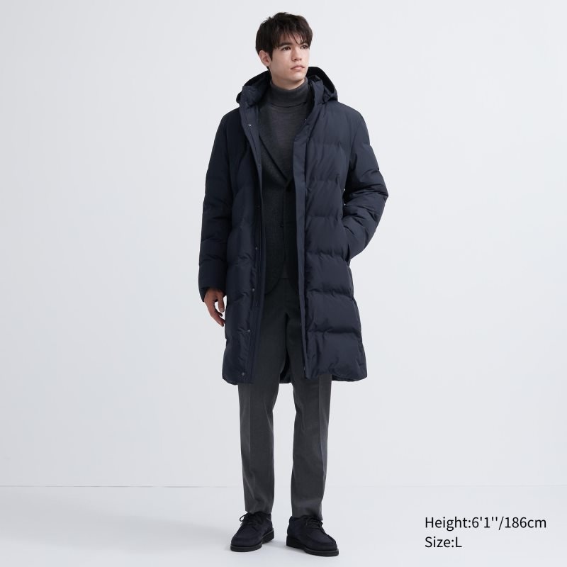 Grey Uniqlo Seamless Down Men Coats | 3436585