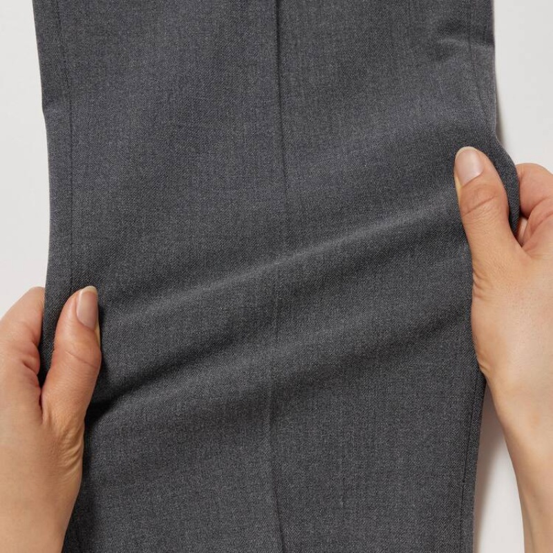 Grey Uniqlo Smart Ankle Length Men Pants | 1491467