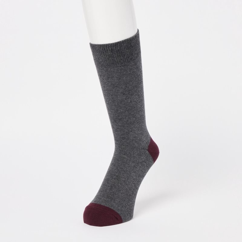 Grey Uniqlo Socks Men Socks | 4738417