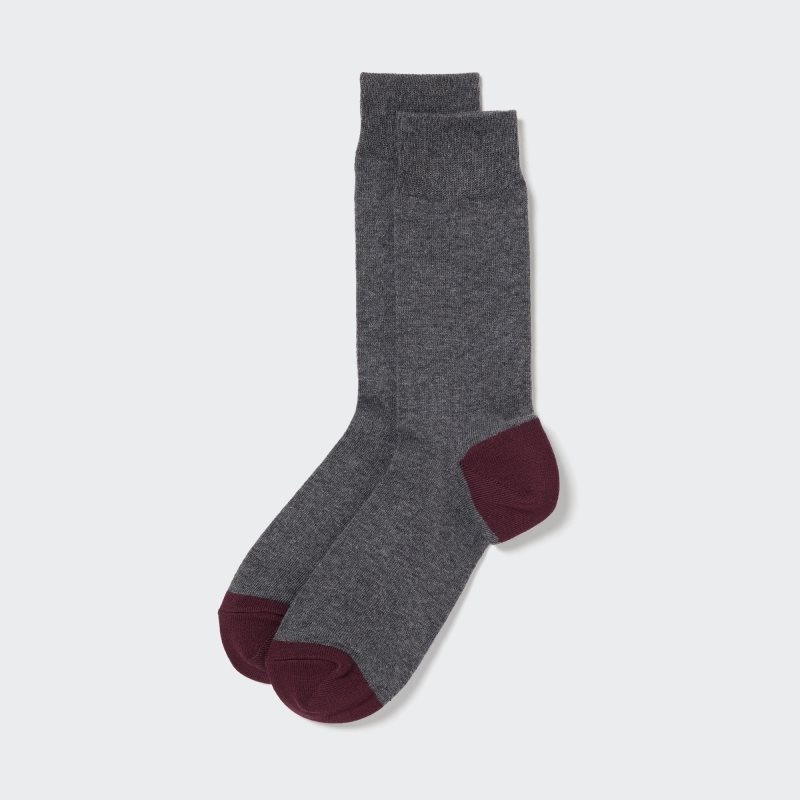 Grey Uniqlo Socks Men Socks | 4738417
