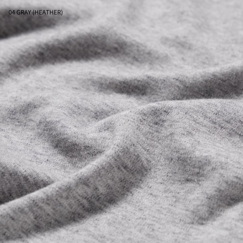 Grey Uniqlo Soft Brushed Crew Neck Long-sleeve Men T Shirts | 4574543