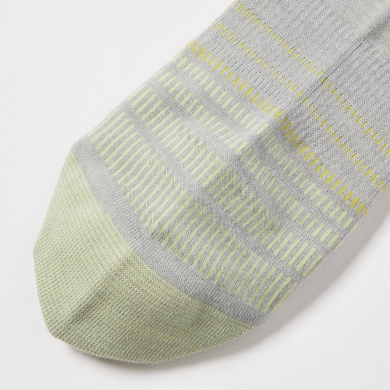 Grey Uniqlo Sports Layered Half Men Socks | 8521215