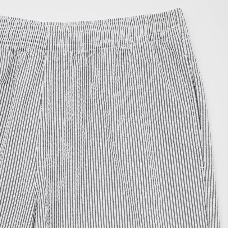 Grey Uniqlo Stretch Men Shorts | 8782419