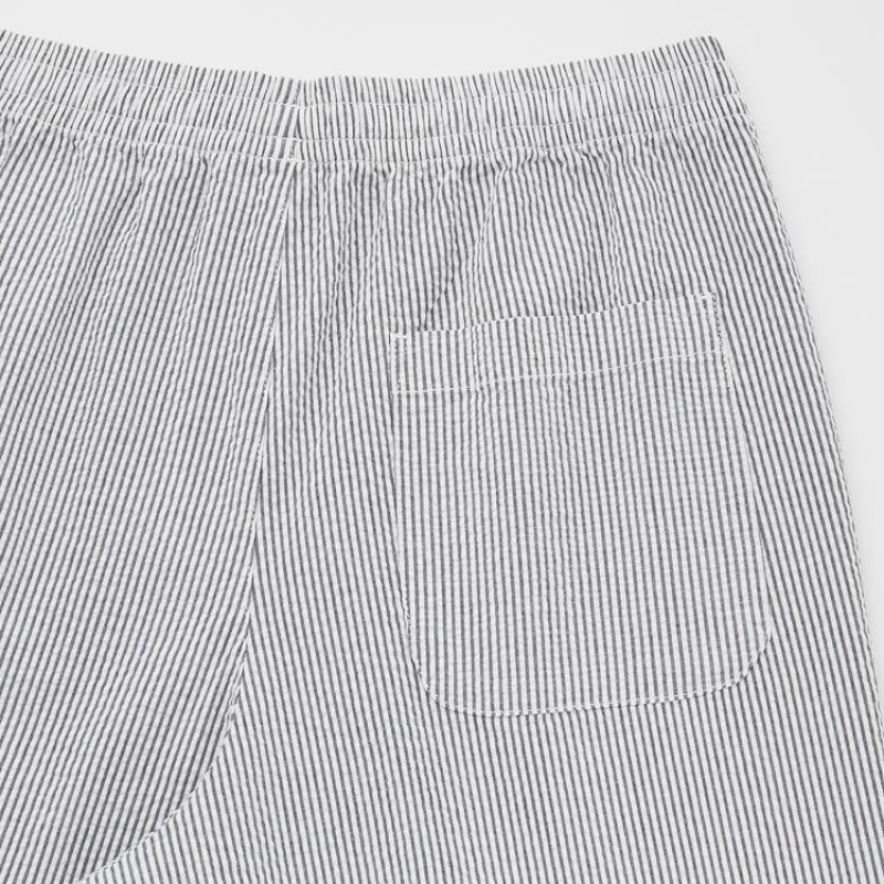 Grey Uniqlo Stretch Men Shorts | 8782419
