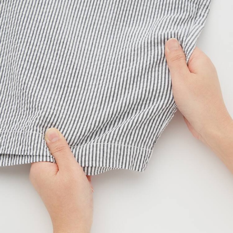 Grey Uniqlo Stretch Men Shorts | 8782419
