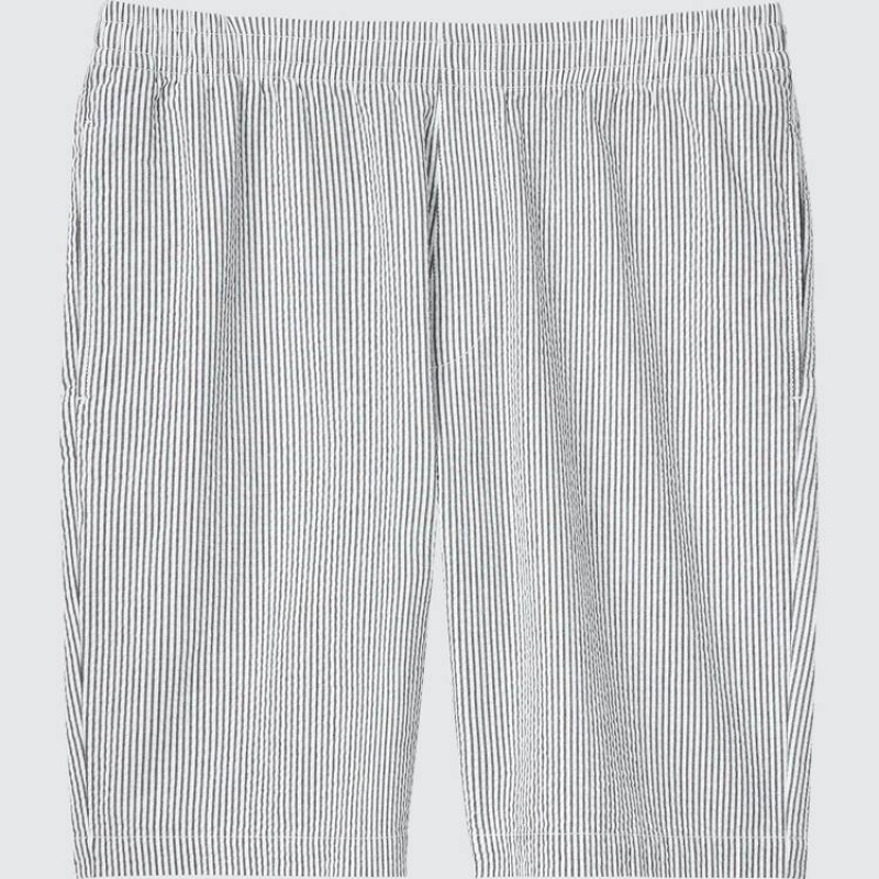 Grey Uniqlo Stretch Men Shorts | 8782419