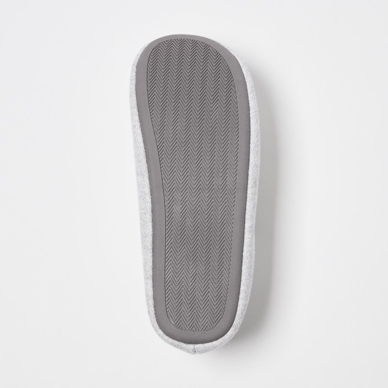 Grey Uniqlo Sweat Jersey Rubber Sole Men Slippers | 3568187