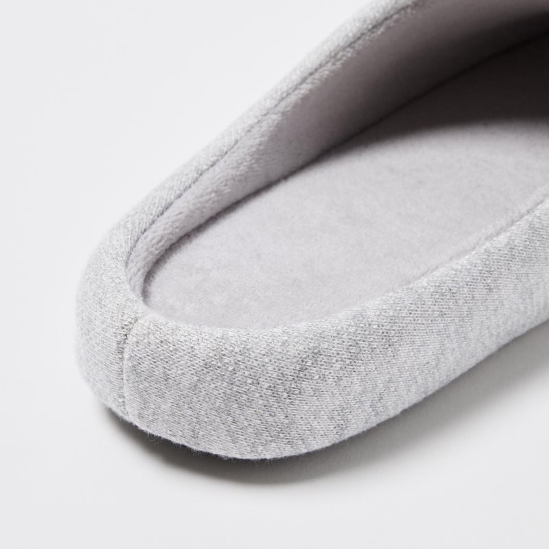 Grey Uniqlo Sweat Jersey Rubber Sole Men Slippers | 3568187