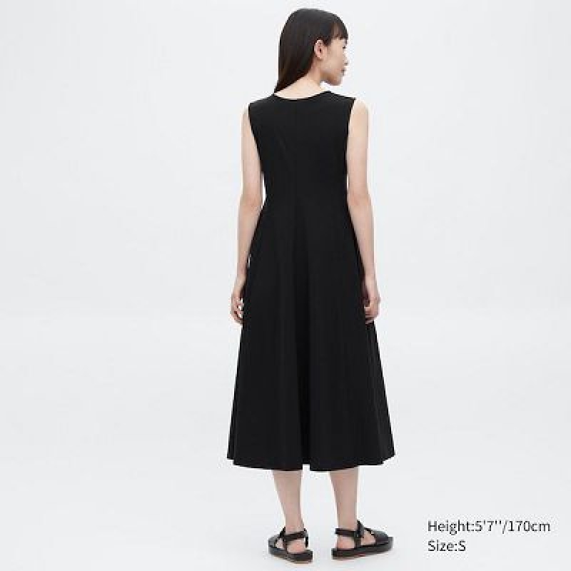 Grey Uniqlo Ultra Stretch AIRism Sleeveless Women Dress | 7246058