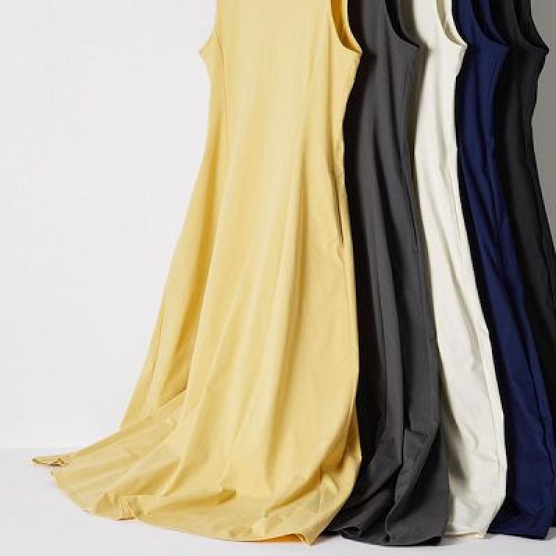 Grey Uniqlo Ultra Stretch AIRism Sleeveless Women Dress | 7246058