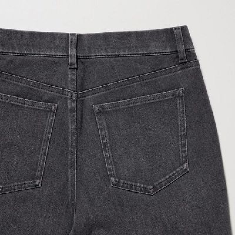 Grey Uniqlo Ultra Stretch Denim Women Pants | 6676924