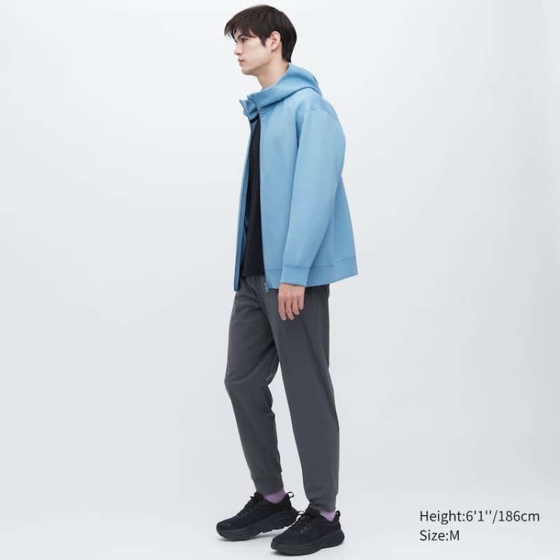 Grey Uniqlo Ultra Stretch Dry-ex Jogger Men Pants | 1240822