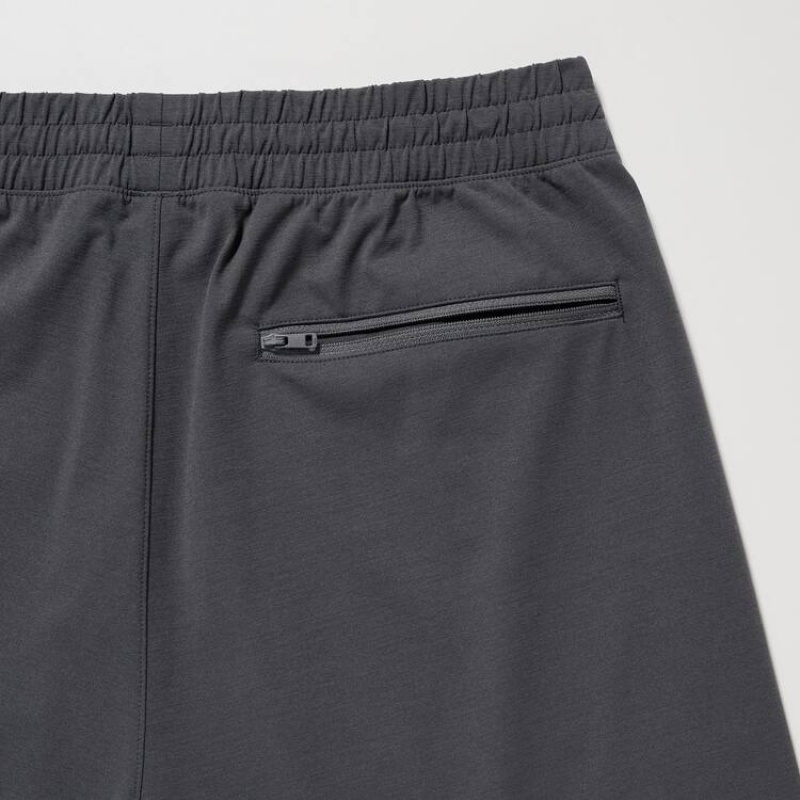 Grey Uniqlo Ultra Stretch Dry-ex Men Shorts | 8948080