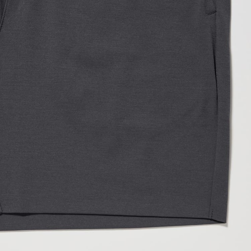 Grey Uniqlo Ultra Stretch Dry-ex Men Shorts | 8948080