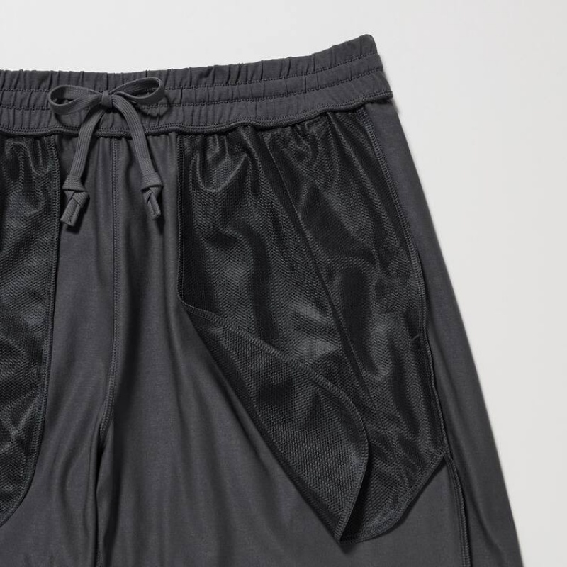 Grey Uniqlo Ultra Stretch Dry-ex Men Shorts | 8948080