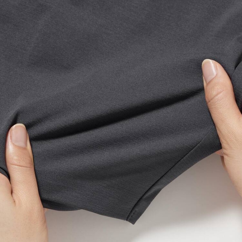 Grey Uniqlo Ultra Stretch Dry-ex Men Shorts | 8948080