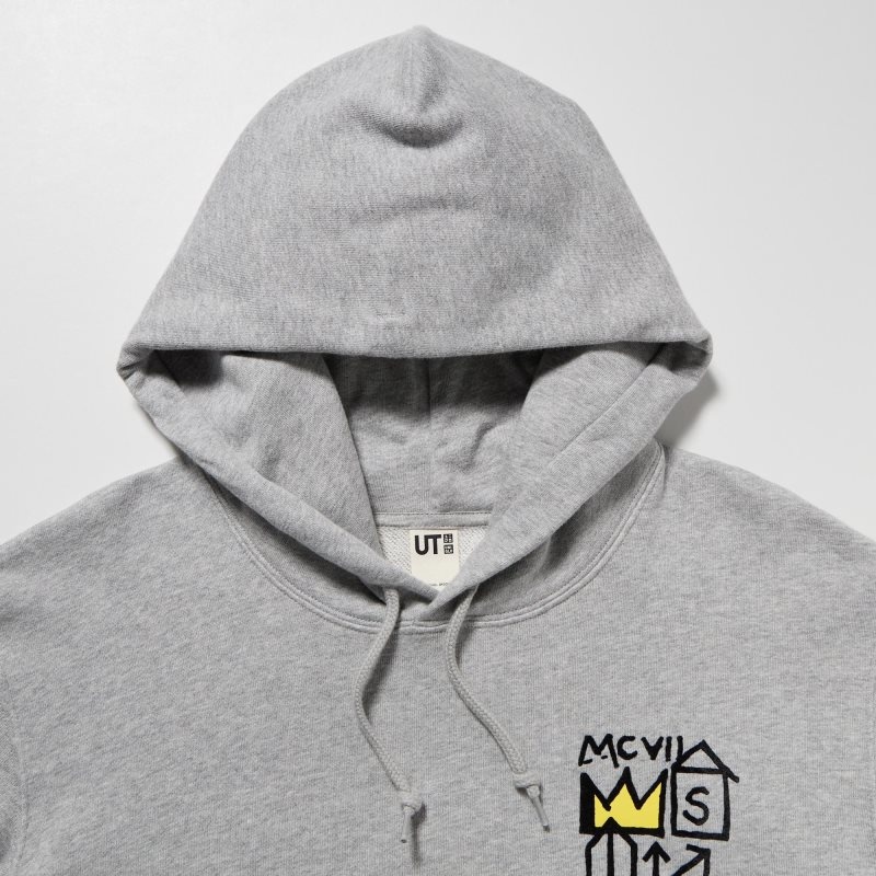 Grey Uniqlo Ut Archive Long Sleeve Sweat Jean-michel Basquiat Men Hoodie | 46546