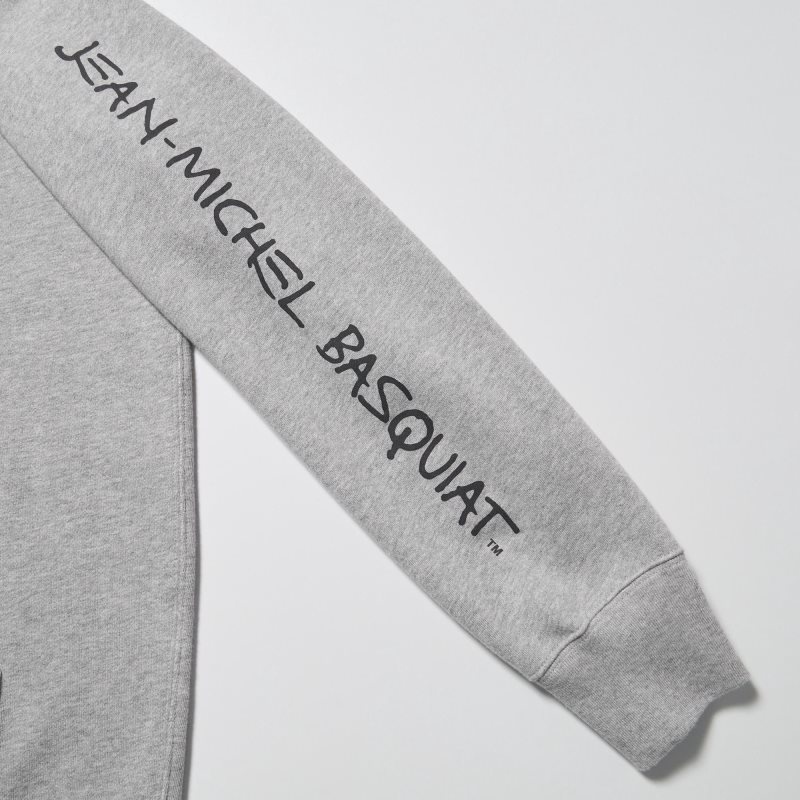 Grey Uniqlo Ut Archive Long Sleeve Sweat Jean-michel Basquiat Men Hoodie | 46546