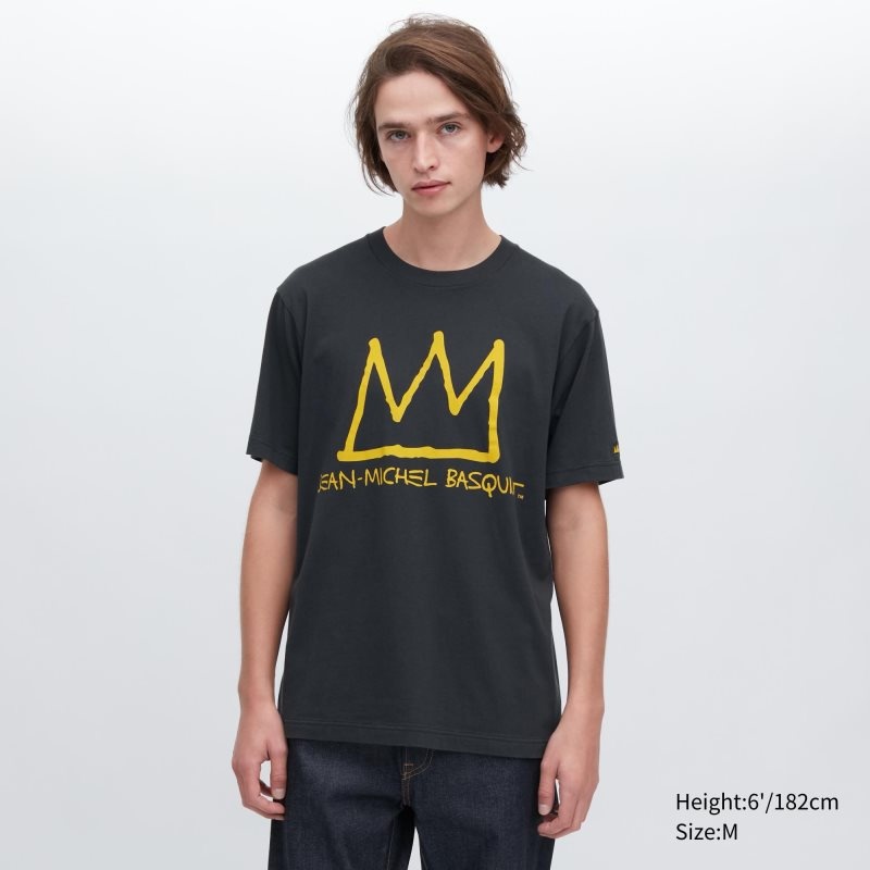 Grey Uniqlo Ut Archive Ut Short Sleeve Graphic Jean-michel Basquiat Men T Shirts | 7981122