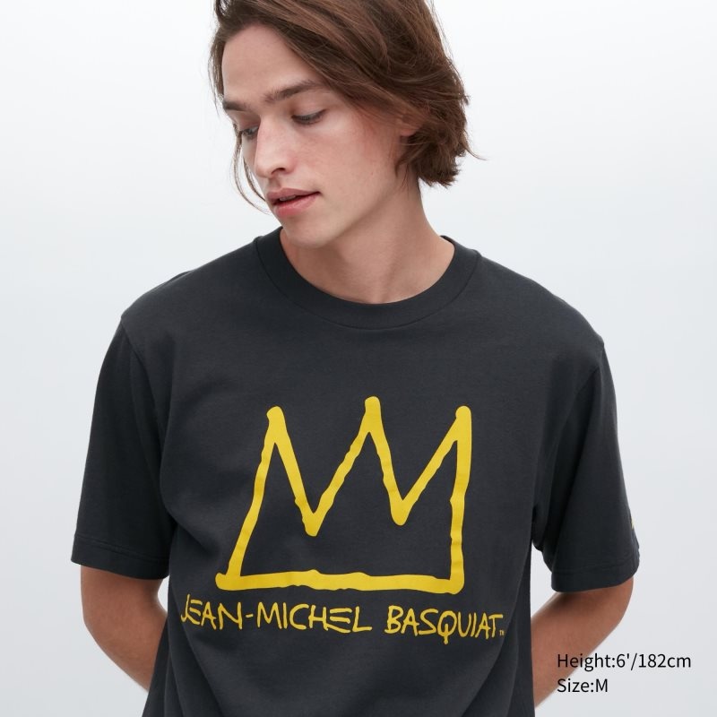 Grey Uniqlo Ut Archive Ut Short Sleeve Graphic Jean-michel Basquiat Men T Shirts | 7981122