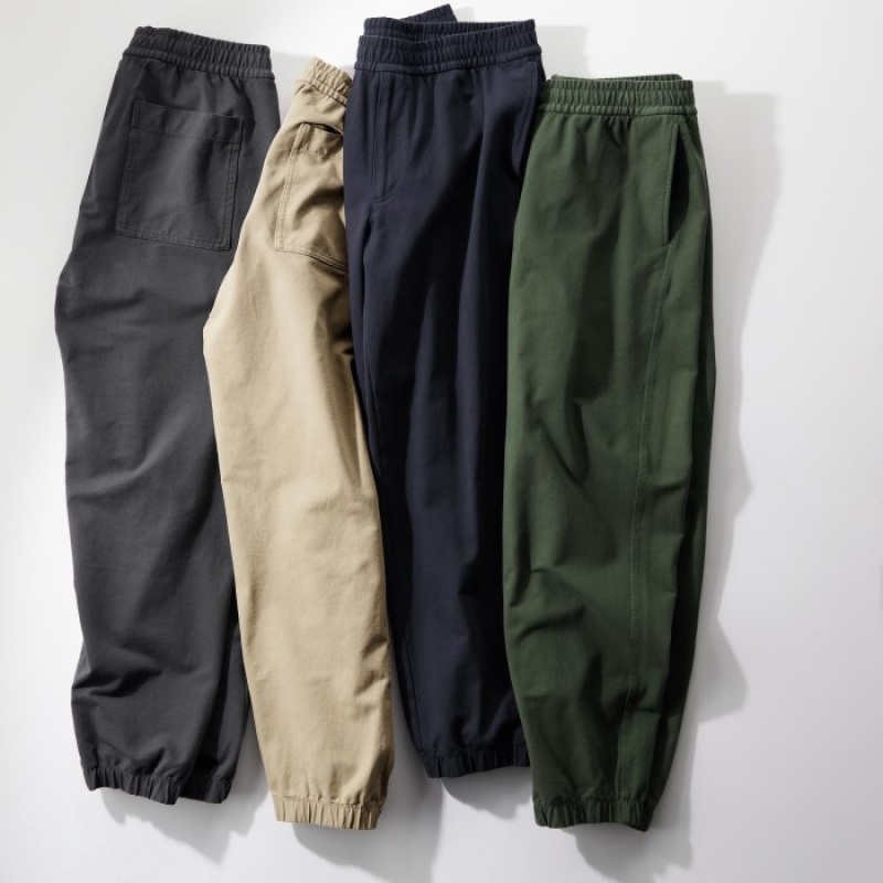 Grey Uniqlo Washed Jersey Women Joggers | 1641489