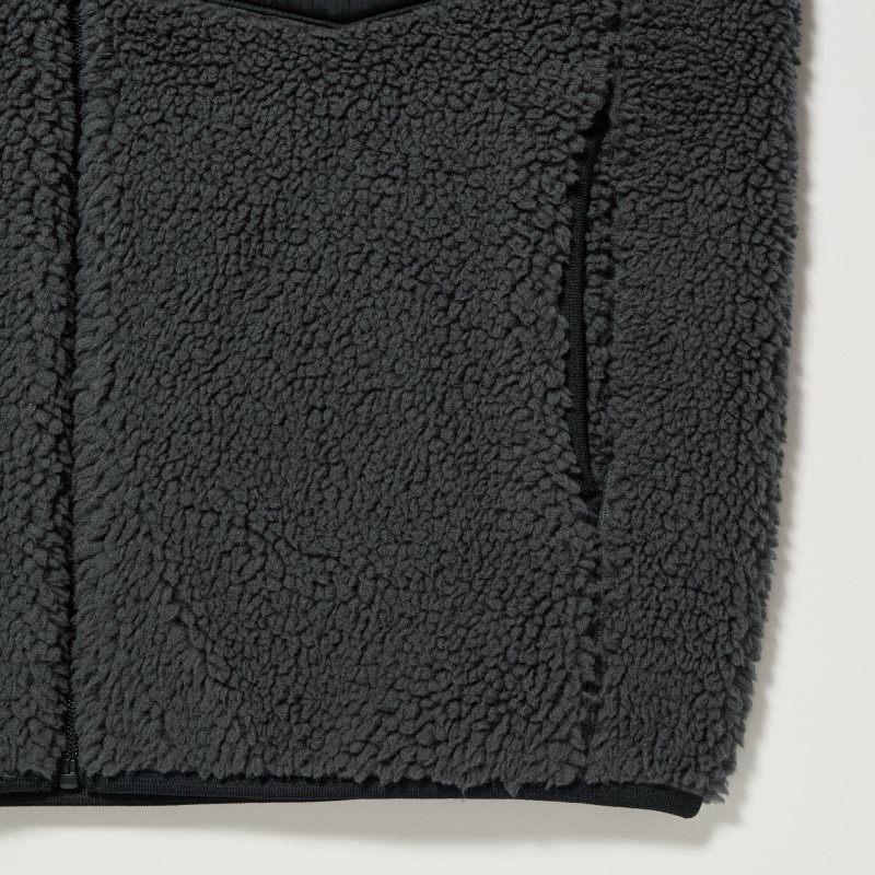 Grey Uniqlo Windproof Outer Fleece Men Jackets | 67959